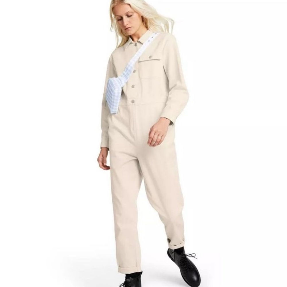 Sandy Liang X Target Long-Sleeve Button Front Jumpsuit